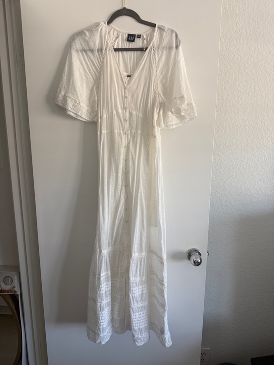 GAP Lace Trim Midi Dress - Picture 5 of 8